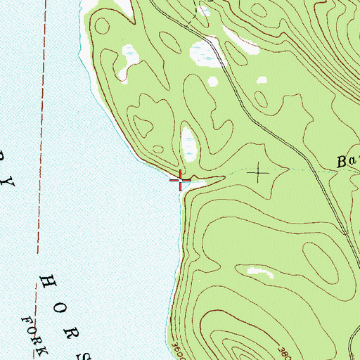 Topographic Map of Baptiste Creek, MT