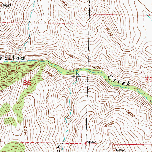 Topographic Map of Barbour Gulch, MT