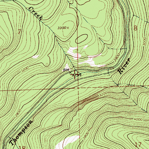 Topographic Map of Barktable Creek, MT