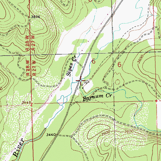 Topographic Map of Barnum Creek, MT