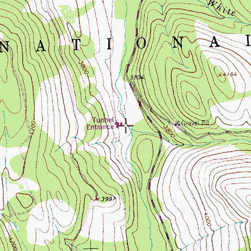 Topographic Map of Basin Creek, MT