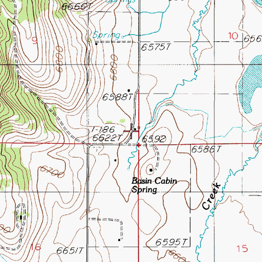 Topographic Map of Basin Ranger Station, MT