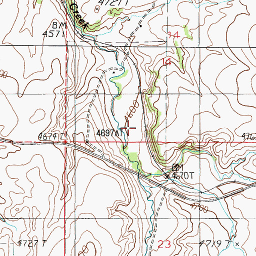 Topographic Map of Beals, MT