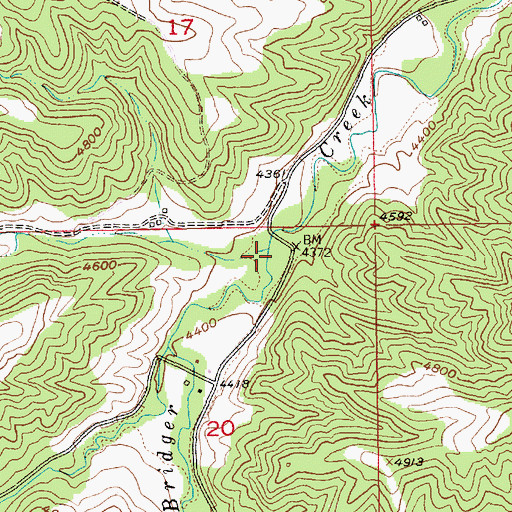 Topographic Map of Bear Chip Coulee, MT
