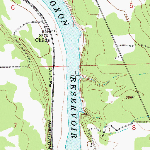 Topographic Map of Bear Creek, MT