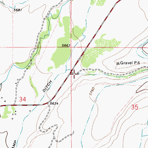 Topographic Map of Bear Gulch, MT