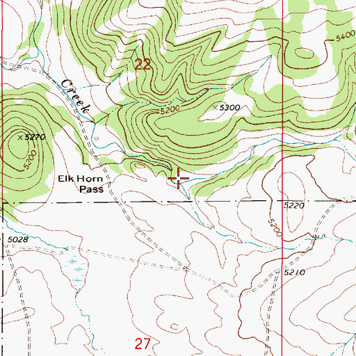 Topographic Map of Bear Gulch, MT