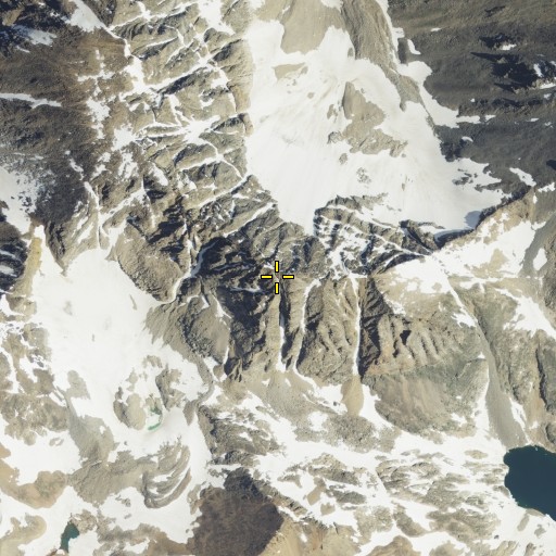 Aerial/Satellite Image of Beartooth Mountains, MT