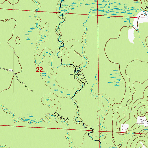 Topographic Map of Parr Branch, AR