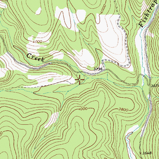 Topographic Map of Beartrap Fork, MT