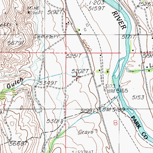 Topographic Map of Beattie Gulch, MT