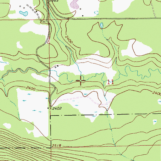 Topographic Map of Beaver Gulch, MT