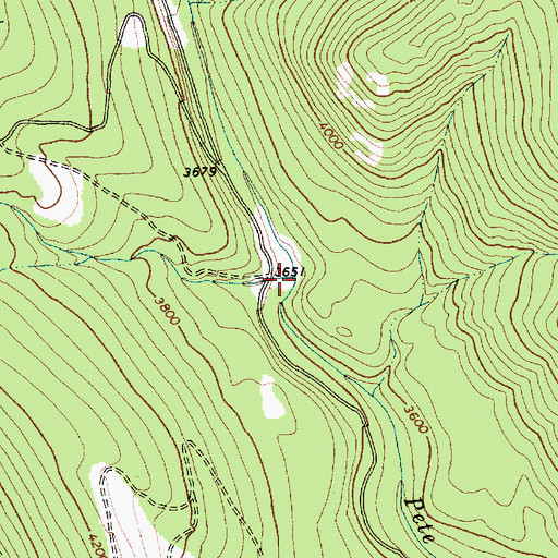 Topographic Map of Beetle Creek, MT