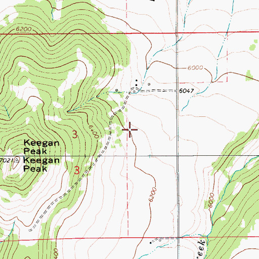 Topographic Map of Belt Park, MT