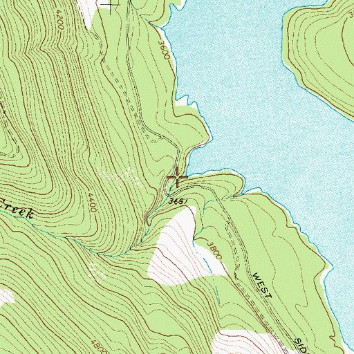 Topographic Map of Ben Creek, MT