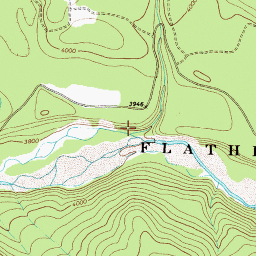 Topographic Map of Bent Creek, MT