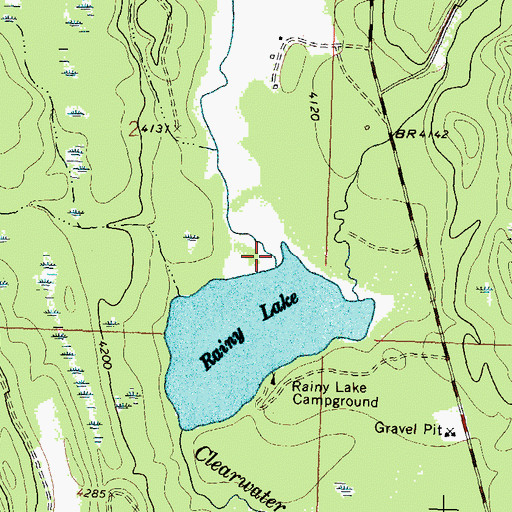 Topographic Map of Bertha Creek, MT