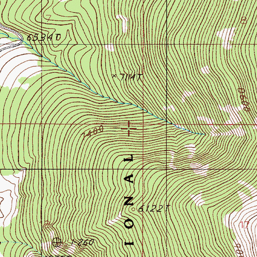 Topographic Map of Big Belt Mountains, MT