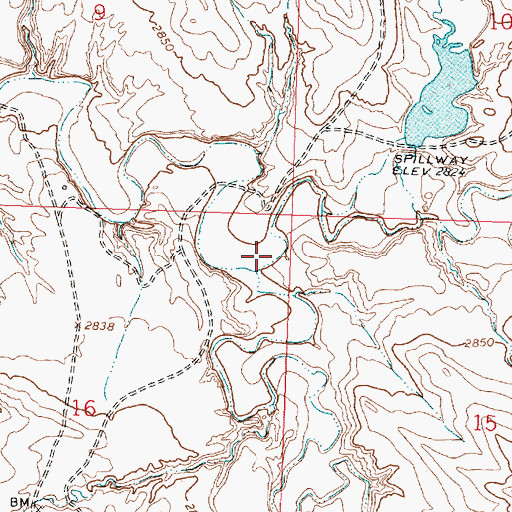 Topographic Map of Big Breed Creek, MT