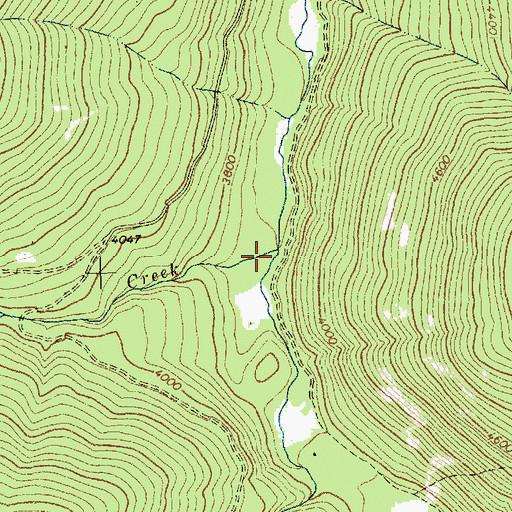 Topographic Map of Big Foot Creek, MT