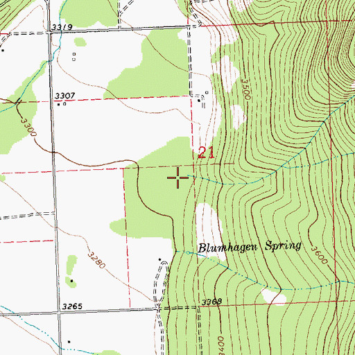 Topographic Map of Big Creek, MT