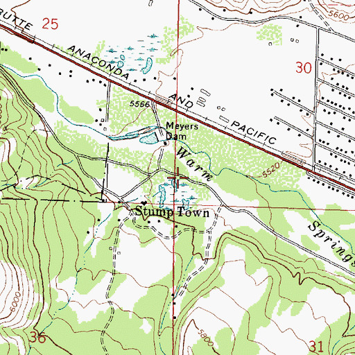 Topographic Map of Big Gulch, MT
