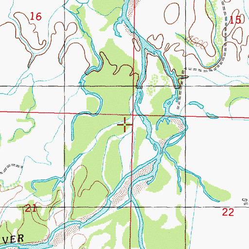 Topographic Map of Big Hole River, MT