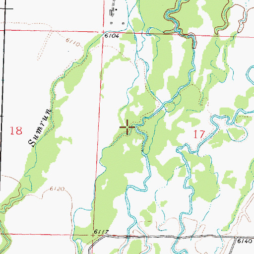 Topographic Map of Big Lake Creek, MT