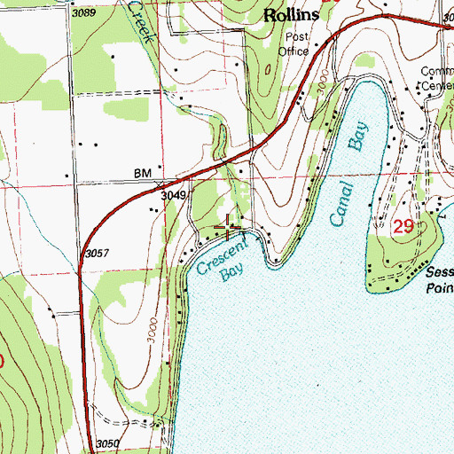 Topographic Map of Big Lodge Creek, MT