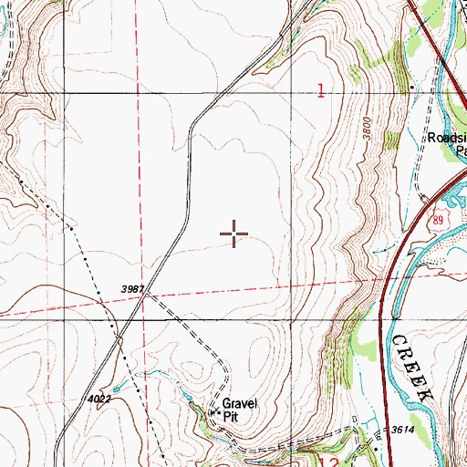 Topographic Map of Big Otter Creek, MT