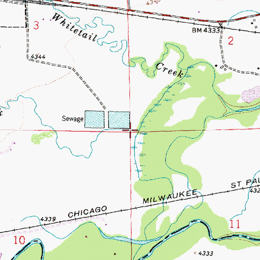 Topographic Map of Big Pipestone Creek, MT