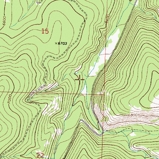 Topographic Map of Big Spring Creek, MT