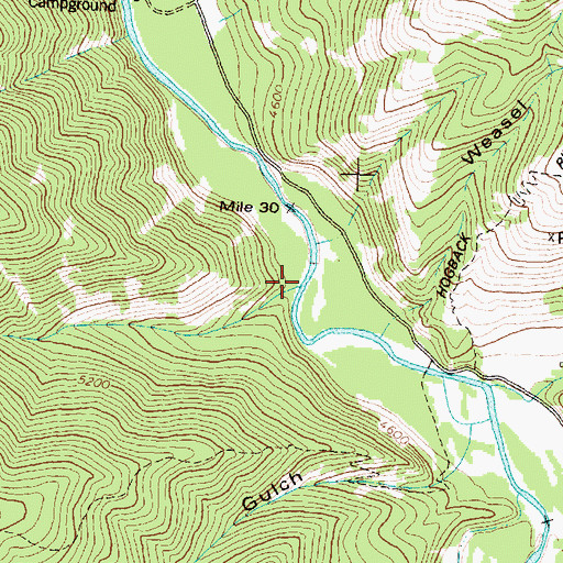Topographic Map of Big Spring Creek, MT