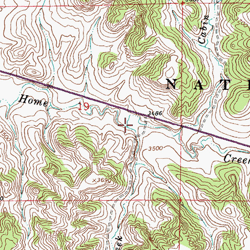 Topographic Map of Big Tobin Creek, MT