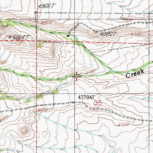 Topographic Map of Black Canyon, MT
