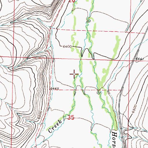 Topographic Map of Black Canyon Creek, MT