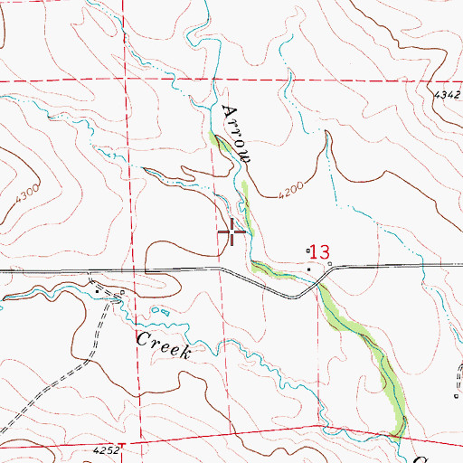 Topographic Map of Black Coulee, MT