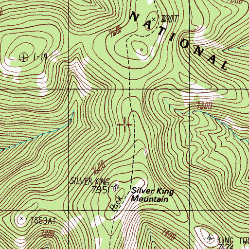 Topographic Map of Black Pine Trail, MT