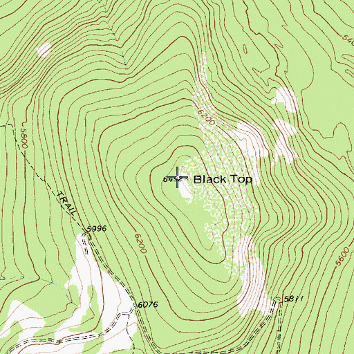 Topographic Map of Black Top, MT