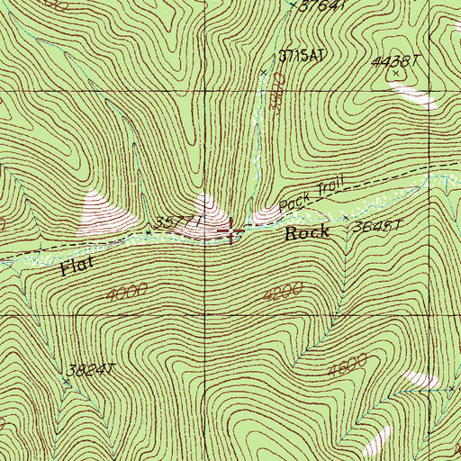 Topographic Map of Blackburn Creek, MT