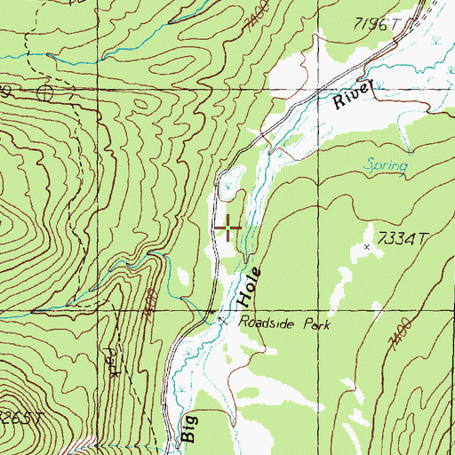 Topographic Map of Blind Canyon, MT