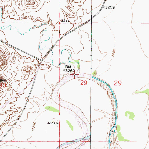 Topographic Map of Bloom Creek, MT