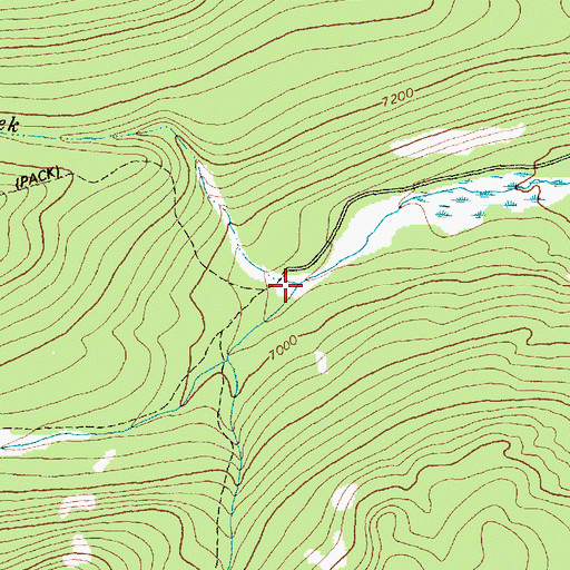 Topographic Map of Bobcat Creek, MT