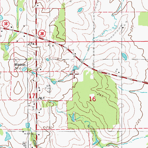 Topographic Map of Pittman School (historical), AR
