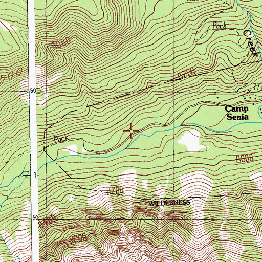 Topographic Map of Bots Sots Campground, MT