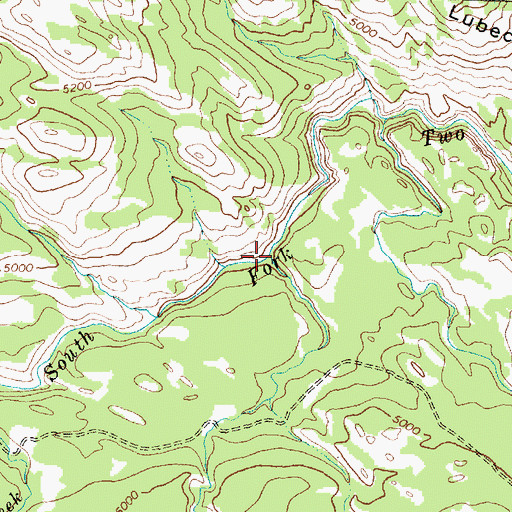 Topographic Map of Box Creek, MT