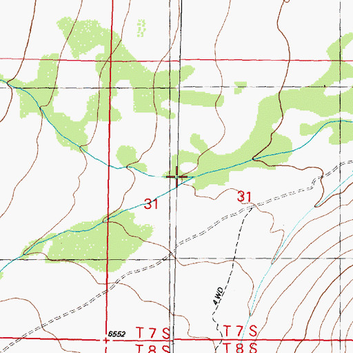 Topographic Map of Brays Canyon Creek, MT