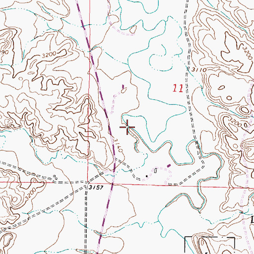 Topographic Map of Brian Creek, MT