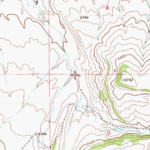 Topographic Map of Browns Canyon, MT