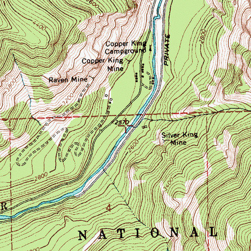 Topographic Map of Buckeye Canyon, MT
